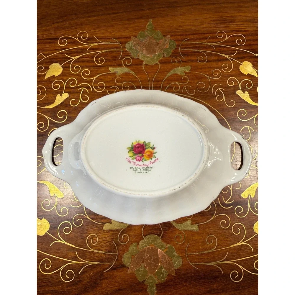 Vintage Royal Albert Old Country Roses Ring Dish